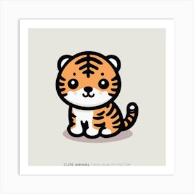 Cute Tiger 8 Art Print