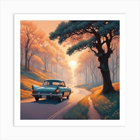 Road In The Woods Art Print