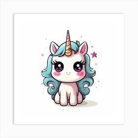 Cute Unicorn 564 Art Print