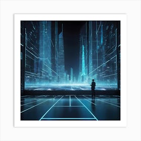 Futuristic City 22 Art Print