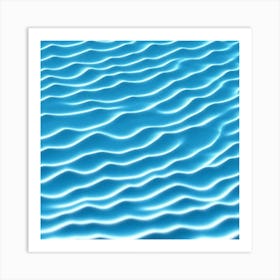 Wavy Water Surface Art Print