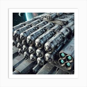 A Close Up View Of The Missile Silos Of The Basili Art Print