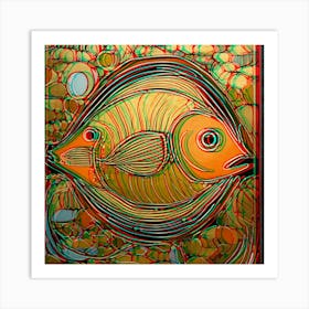 Fish In The Water Art Print