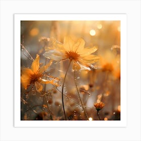 Flowers In The Morning Art Print