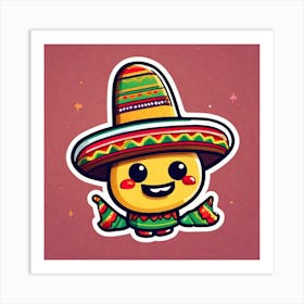 Mexican Sticker 5 Art Print