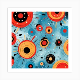 Abstract Circles Art Print