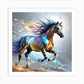 Colorful Horse Art Print