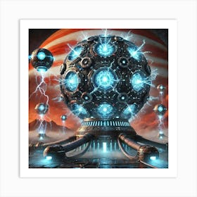 A Sci Fi Depiction Of The Tempest Nexus Visual Art Print