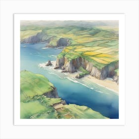 Irish Coast Art Print