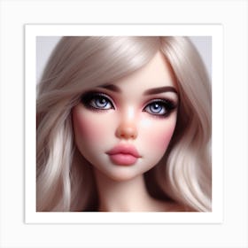 Portrait Of A Doll Art Print