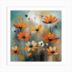 Strange Flowers Abstract Art Print 1 Art Print