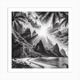 St Lucia Art Print