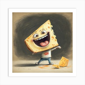 Cheese Man 2 Art Print