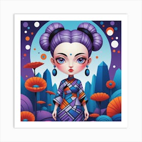 Asian Girl 19 Art Print