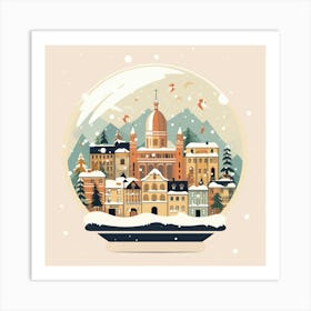 Colmar France Snowglobe Art Print