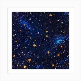 Stars In The Sky colors Art Print