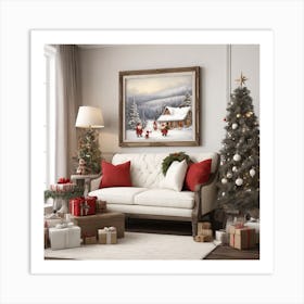 Christmas Scene Art Print