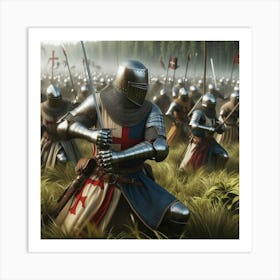 Knights In Armour 3 Art Print