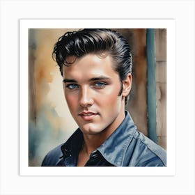 Elvis Presley The King of Rock'n'Roll 1 Art Print