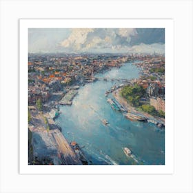 Amsterdam River Art Art Print