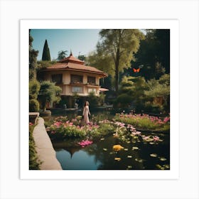 Asian Garden 1 Art Print