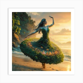 Dancer In A Dress Art Print