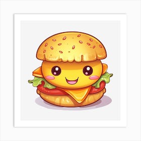 Burger Art Print