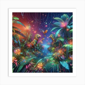 Psychedelic Jungle Art Print