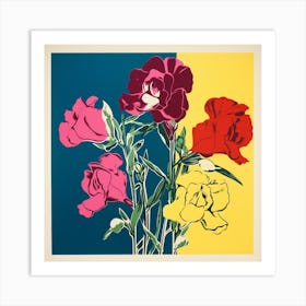 Sweet Pea 1 Pop Art Illustration Square Art Print