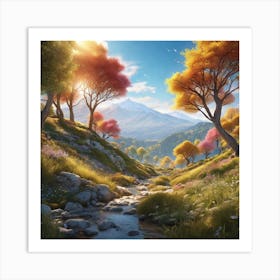 Valley Of Trees Art Print