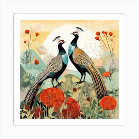 Bird In Nature Pheasant 4 Art Print