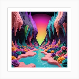 'Dark Cave' Art Print