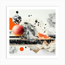 Abstract Painting Collage 1 Art Print