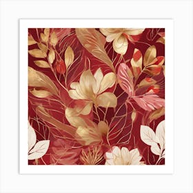 Seamless Floral Pattern Art Print