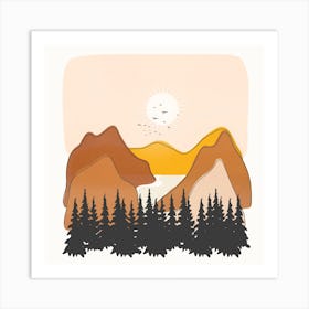 Minimalistic Landscape III Art Print