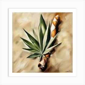 Cigarette Plant Art Print
