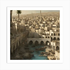 Egyptian City 1 Art Print