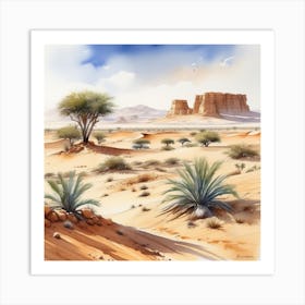 Desert Landscape 126 Art Print