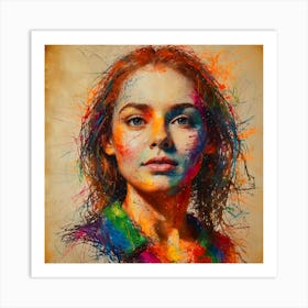 Portrait Of A Woman 11 Art Print