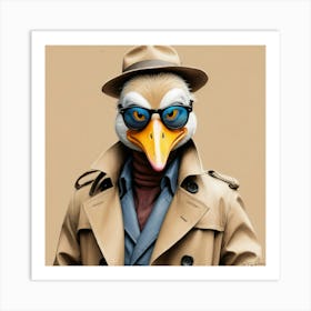 Duck In A Suit 13 Art Print