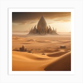 Sand Castle In The Desert 5 Art Print