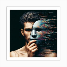 Digital Man Art Print