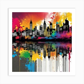 New York City Skyline 52 Art Print