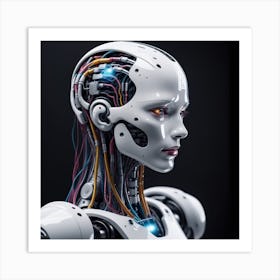 Cyborg Woman 58 Art Print