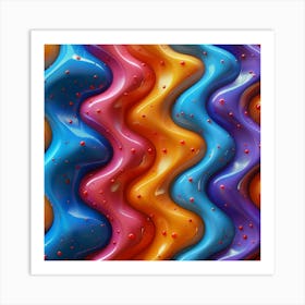 Colorful Liquids Background Art Print