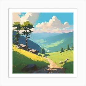 Landscape Painting 127 Art Print