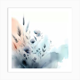 Watercolor Flowers 5 Art Print