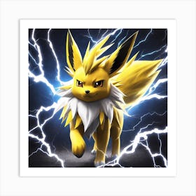 Pokemon Eevee 7 Art Print