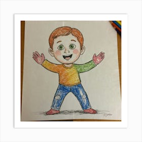 Child'S Drawing 1 Art Print