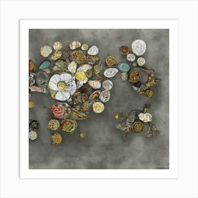 'World Of Buttons' Art Print